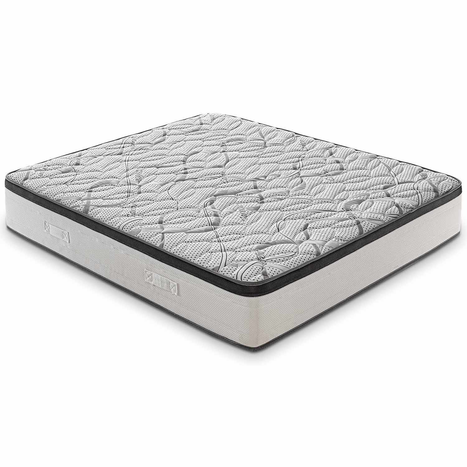 Materasso ROYAL DELUXE effetto MEMORY - Schiuma HR Ad Altissima Densità - Ortopedico 100% Made in Italy - Fodera con CARBONIO effetto Rilassante - immagine 4
