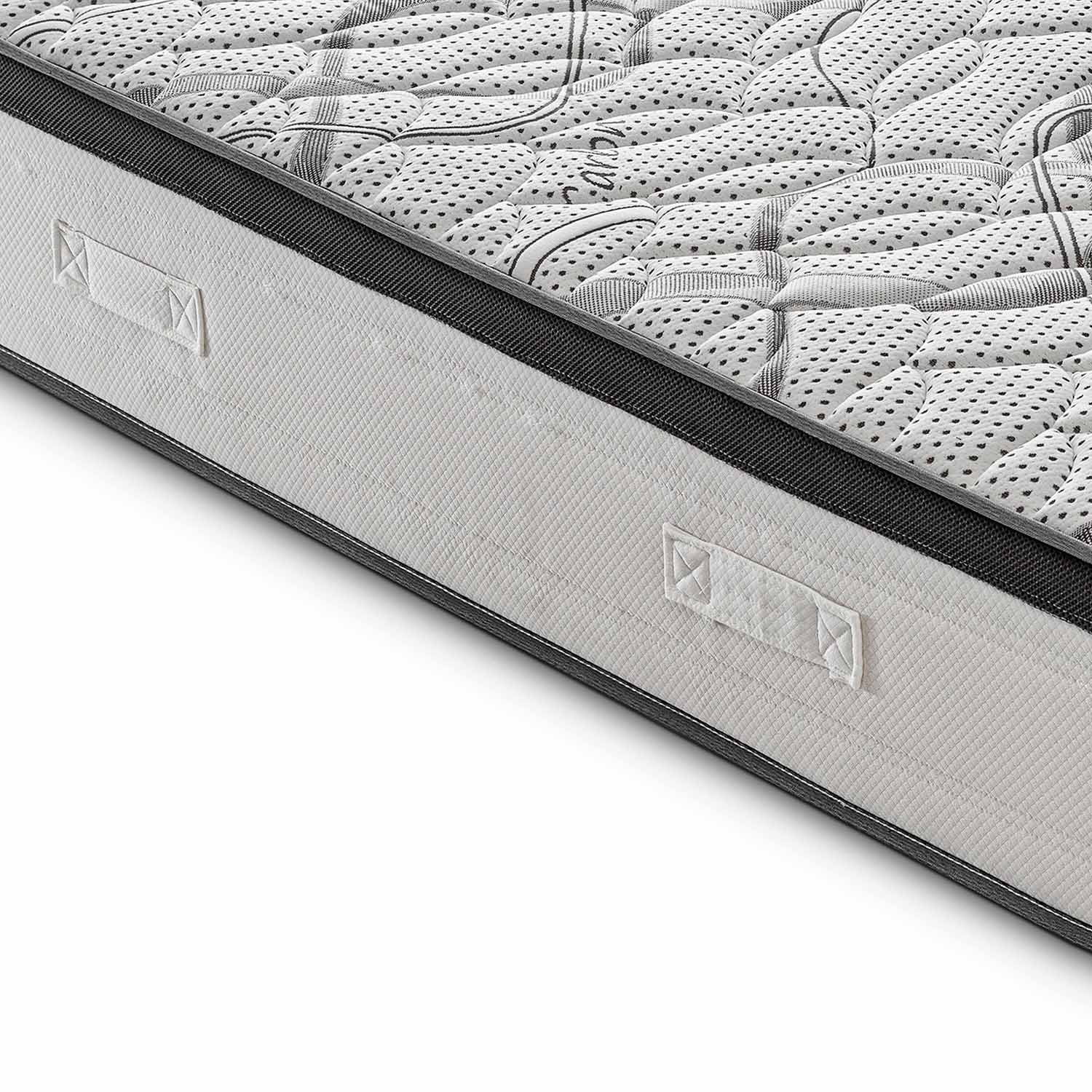 Materasso ROYAL DELUXE effetto MEMORY - Schiuma HR Ad Altissima Densità - Ortopedico 100% Made in Italy - Fodera con CARBONIO effetto Rilassante - immagine 5