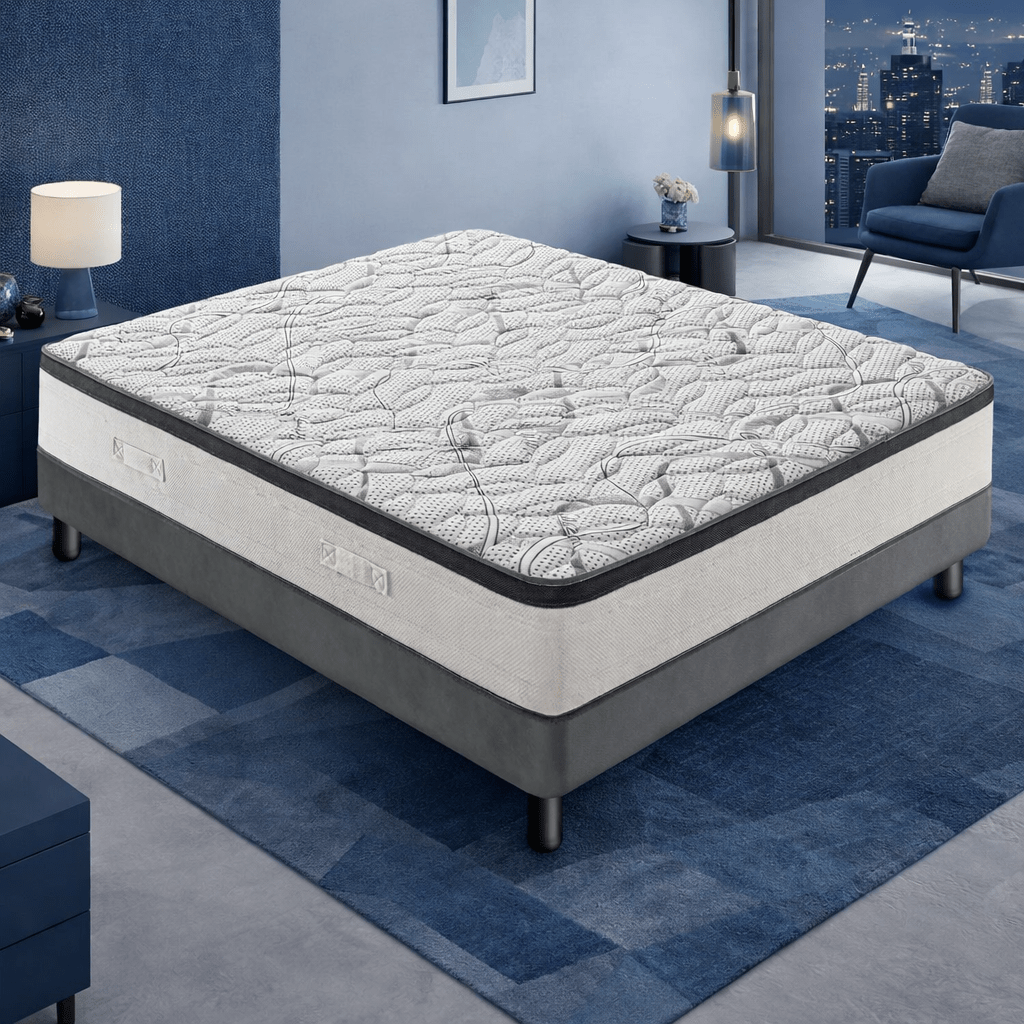 Materasso In Schiuma HR, Altezza 19 cm, Rigidità h4, Sostegno Rigido, a Zone differenziate, ortopedico, 100% Made in Italy