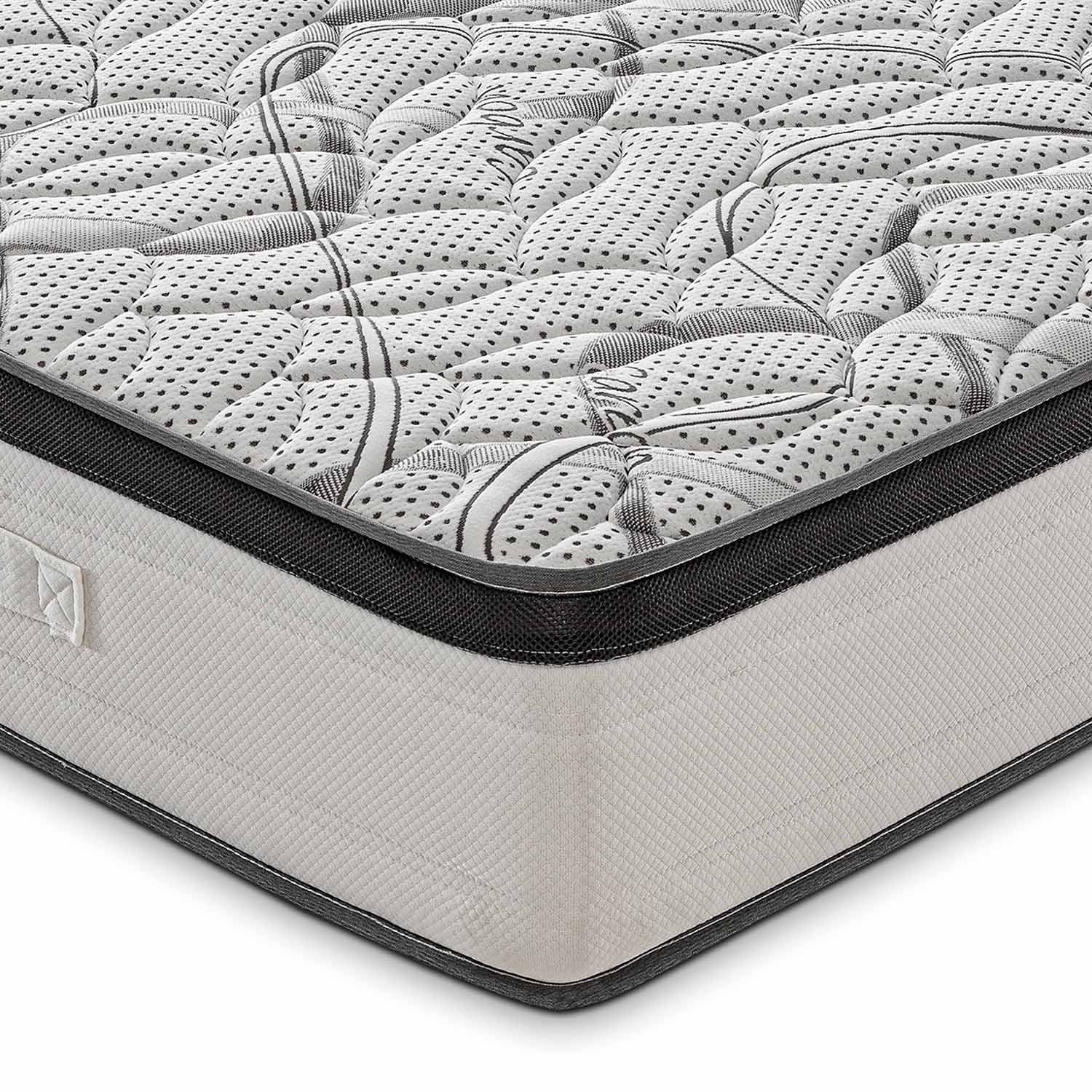 Materasso In Schiuma HR, Altezza 19 cm, Rigidità h4, Sostegno Rigido, a Zone differenziate, ortopedico, 100% Made in Italy - immagine 5