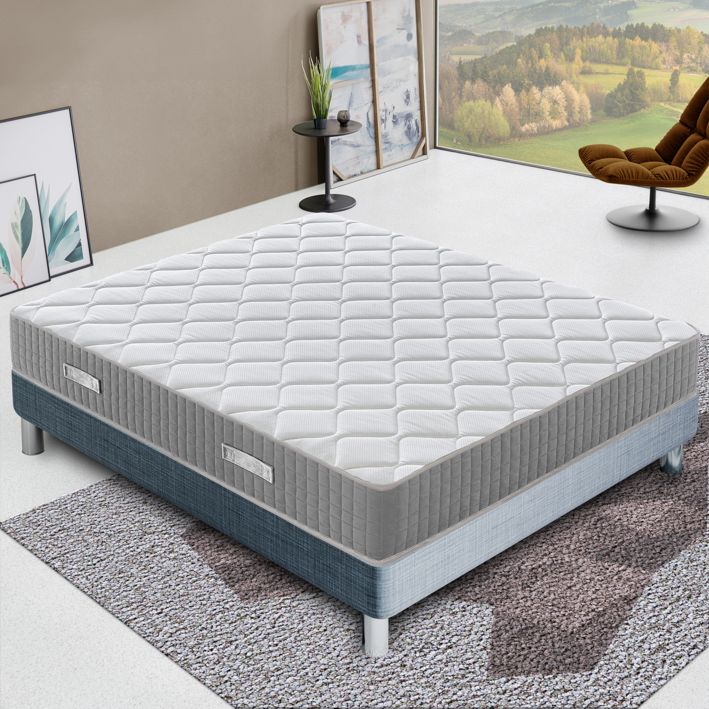Materasso Memory GEL – 30 CM SPESSORE – Memory Foam ADATTIVO, Allevia i punti di pressione – Massimo Comfort – RIGIDITA’ H3 – Ortopediico – 100% Made in Italy